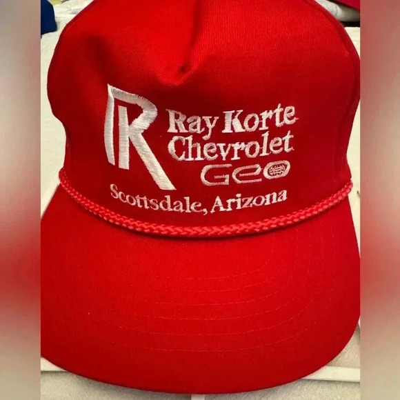 Vintage Trucker Hat Chevy Geo Snapback Scottsdale Arizona NOS Dad Grandpa Cap - Picture 2 of 8